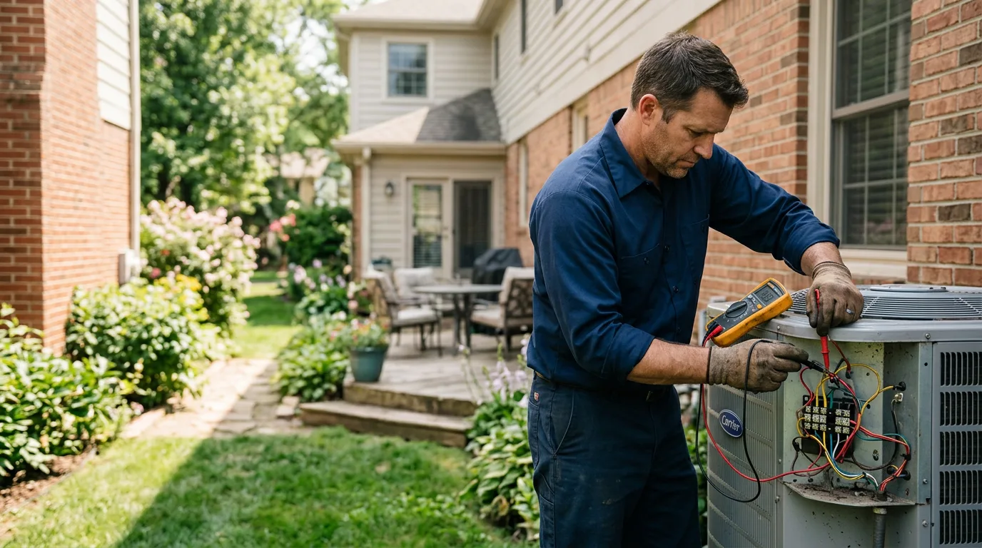 HVAC technician working near Blount, WV